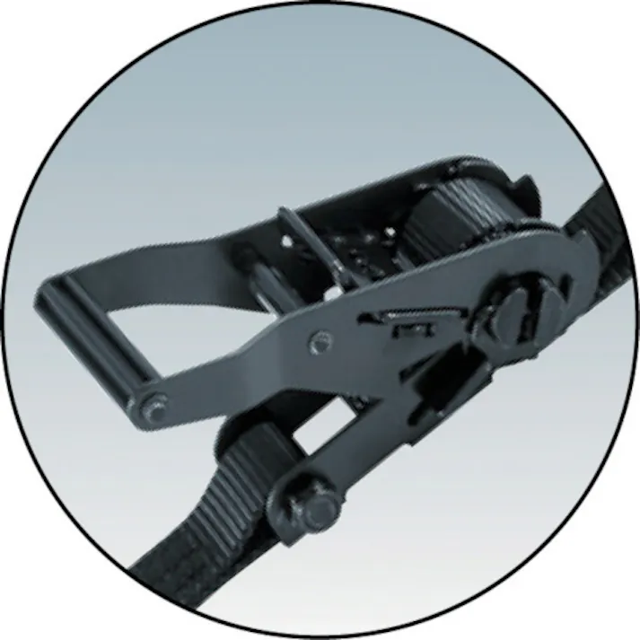 【CAINZ-DASH】オーエッチ工業 ベルトラッシング LBR300WBKオールブラックシリーズ ラチェットバックル エンドレス 幅35×厚2.0mm LBR300WBK-E50【別送品】