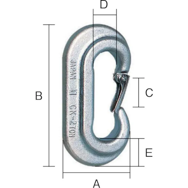 【CAINZ-DASH】オーエッチ工業 Cカン 安全レバー付 使用荷重2000Kg CK-20S【別送品】