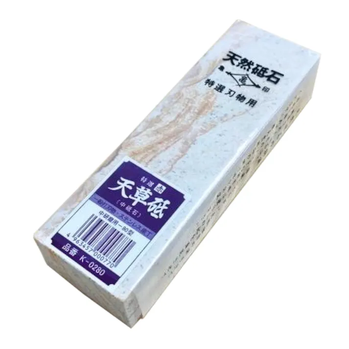 フチオカ 亀印 天然砥石 天草砥 80型中砥石 赤 K-0280