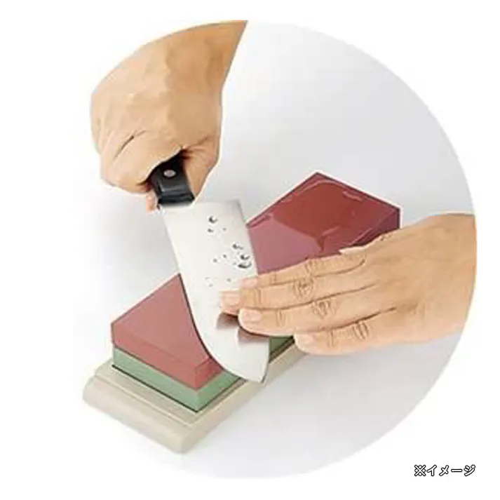 フチオカ 亀印 ニューホームコンビストーン 砥石台付 荒中仕上用 NB-W