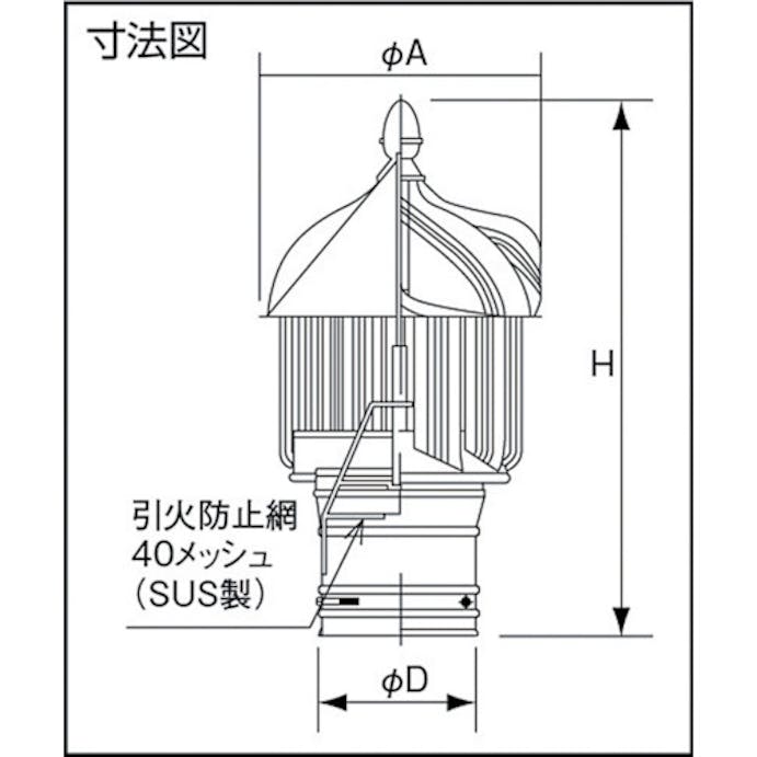 【CAINZ-DASH】三和式ベンチレーター ルーフファン　危険物倉庫用自然換気　ＳＢ－１２０ SB-120【別送品】