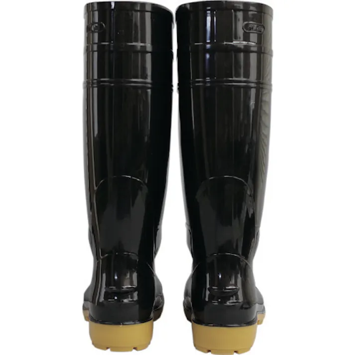 【CAINZ-DASH】福山ゴム工業 耐油長靴先芯入り ガロア#1ブラックL GLA1-LB【別送品】