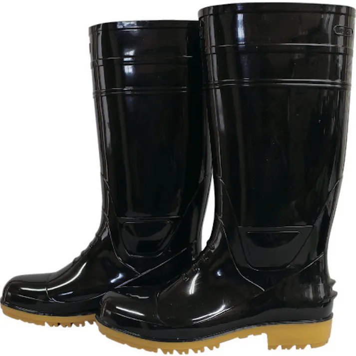 【CAINZ-DASH】福山ゴム工業 耐油長靴先芯入り ガロア#1ブラックLL GLA1-LLB【別送品】