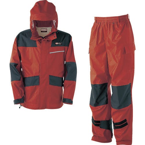 カジメイク 仕事合羽 オーロラレッド M KM001-81-M レインスーツ カジメイク 仕事合羽 オーロラレッド M KM001-81-M レインスーツ