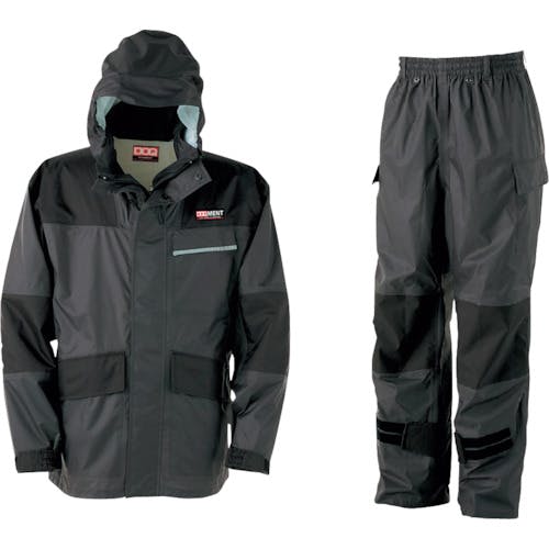 カジメイク KM-001 仕事合羽 チャコール M KM-001-74-M レインスーツ カジメイク KM-001 仕事合羽 チャコール M KM-001-74-M レインスーツ