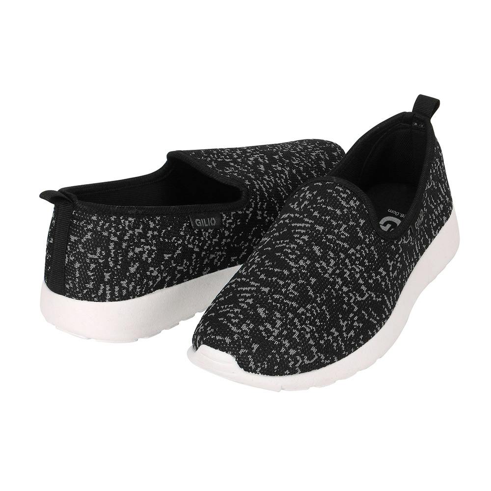 6408GILIOワークシューズブラック25.5cm(販売終了)