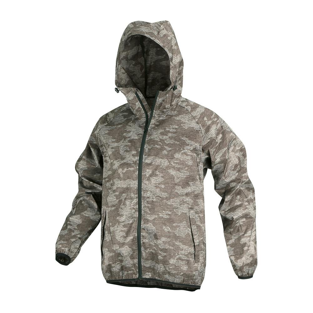 ストレッチパーカー メランジカモフラ L 2277