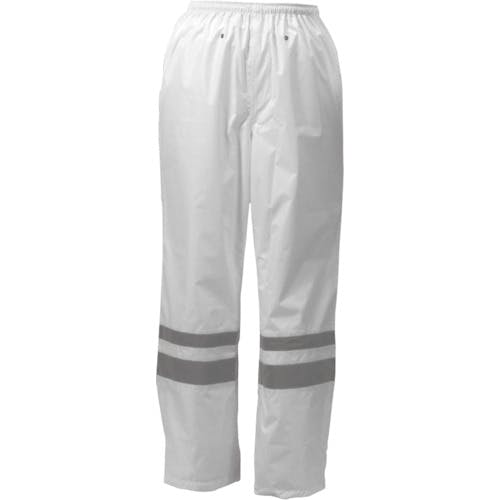 市場】視認性レインスーツ ホワイト Mサイズ ※取寄品 カジメイク 3810