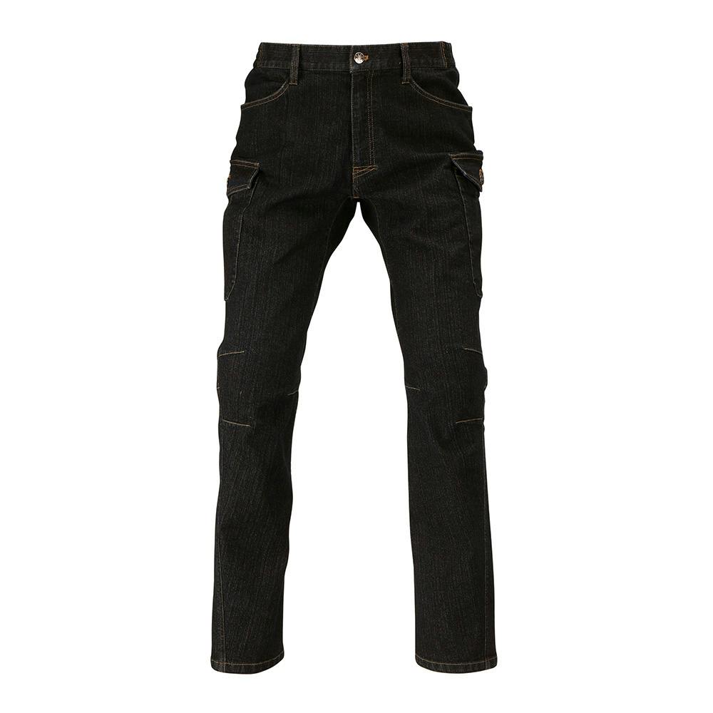 6824 激ラクデニムカーゴ ブラック L