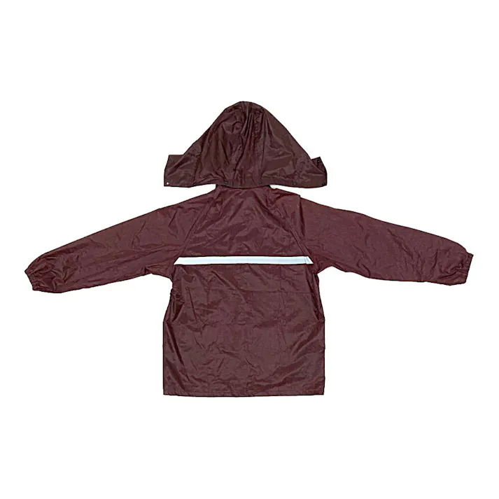 リフレクター付きレインスーツ 杢レッド LL
