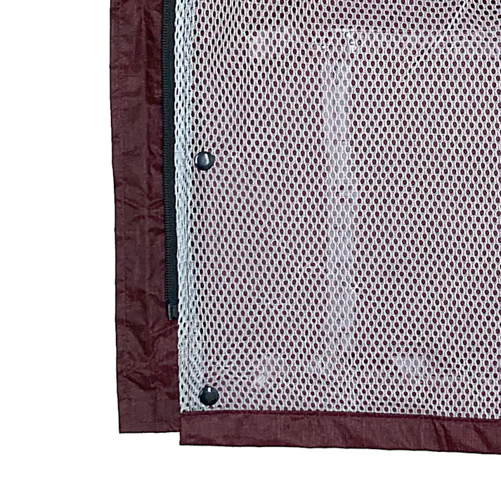 リフレクター付きレインスーツ 杢レッド LL