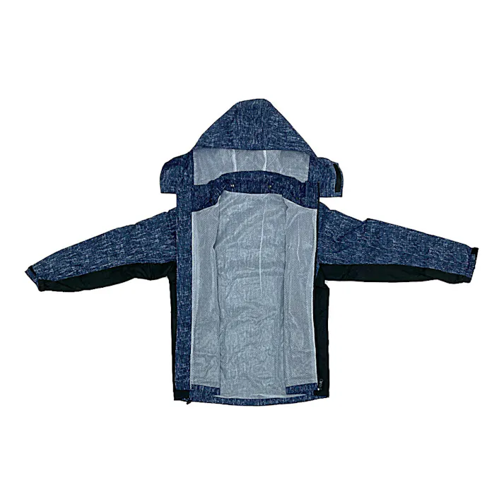 RAIN SUIT 透湿レインスーツ 杢ネイビー M