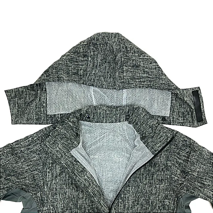 RAIN SUIT 透湿レインスーツ 杢グレー 3L