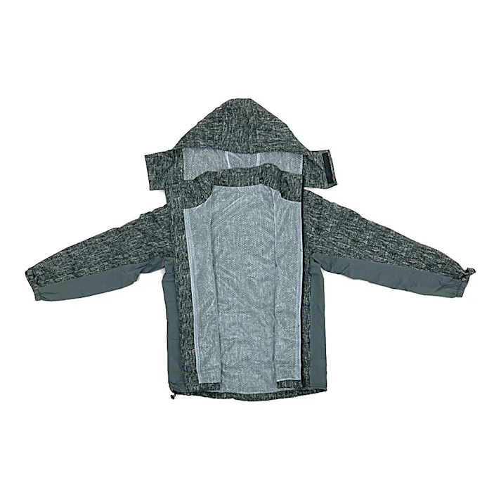 RAIN SUIT 透湿レインスーツ 杢グレー L