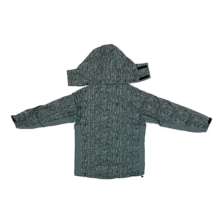 RAIN SUIT 透湿レインスーツ 杢グレー M