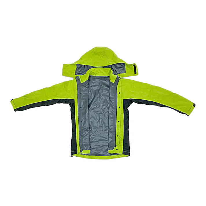 透湿ストレッチレインスーツ グリーン 3L