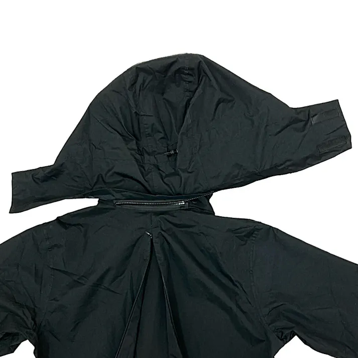 バッグイン透湿レインスーツ ブラック L(販売終了)
