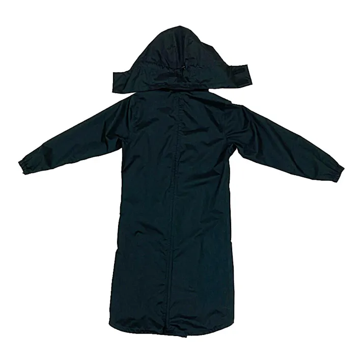 バッグイン透湿ロングレインコート ブラック M