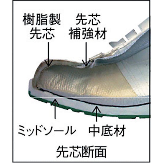 【CAINZ-DASH】ミツウマ 静電保護靴　セーフテックＰＷ７０５０－２５．５ PW7050-25.5【別送品】