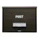 どでかポスト エンボスブラウン SGE-4000 郵便ポスト メール便対応 大型ポスト 幅42cm 高さ32.5cm 奥行21cm