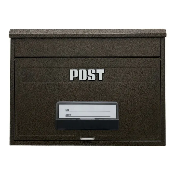どでかポスト エンボスブラウン SGE-4000 郵便ポスト メール便対応 大型ポスト 幅42cm 高さ32.5cm 奥行21cm