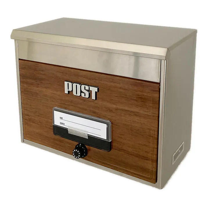 メール便ポスト 濃木目 CSP-8700L 郵便ポスト 幅42cm 高さ32.5cm 奥行21cm