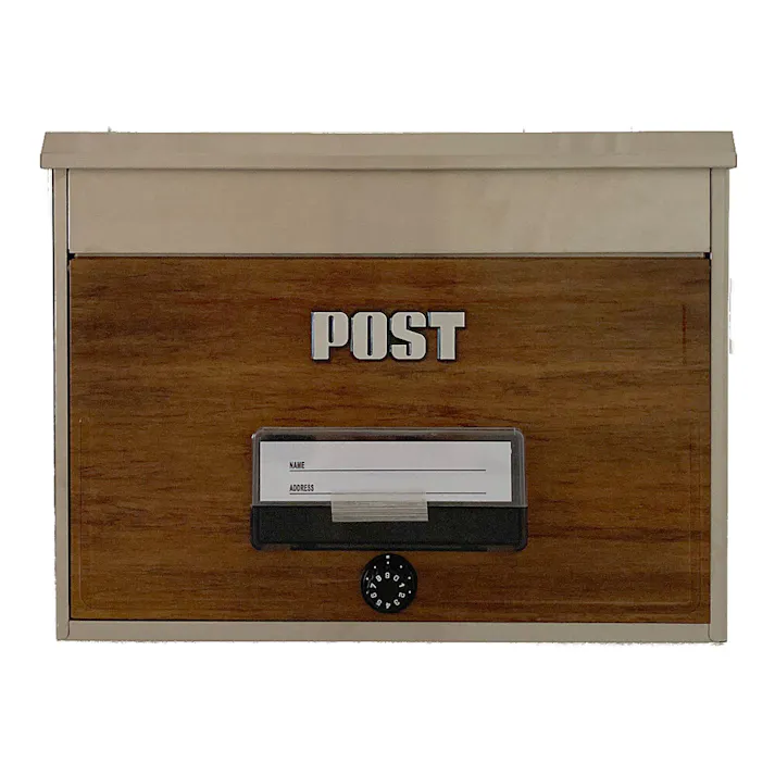 メール便ポスト 濃木目 CSP-8700L 郵便ポスト 幅42cm 高さ32.5cm 奥行21cm