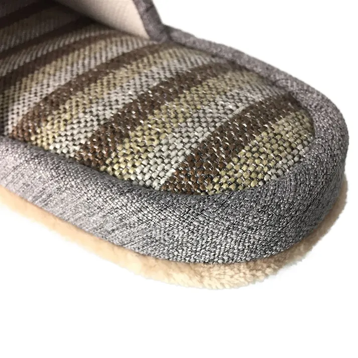 掃除もできるスリッパ ボーダーグレー M