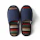 掃除もできるスリッパ ボーダー ネイビー L