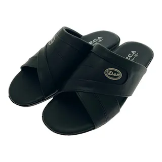 ワイドサンダル ブラック M