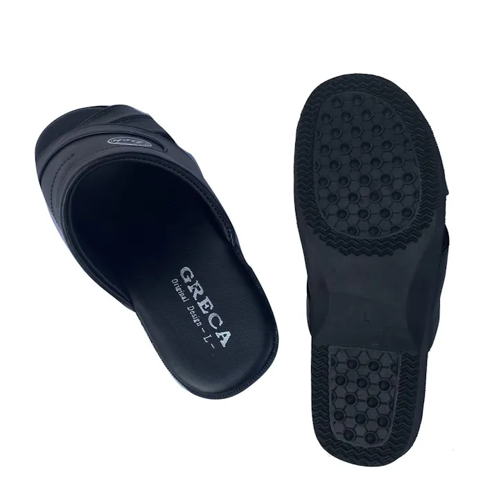 ワイドサンダル L ブラック