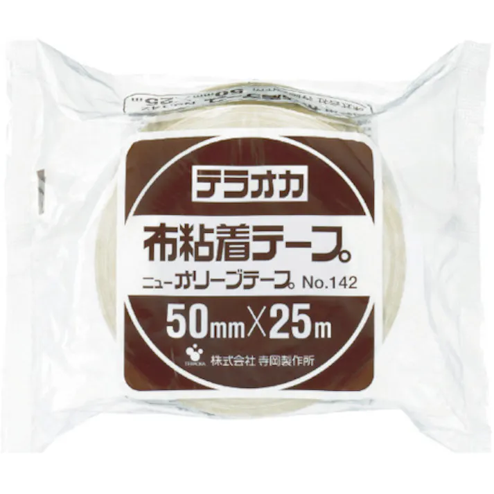 【CAINZ-DASH】寺岡製作所 ニューオリーブテープ NO.142 75mm×25M 142 75X25【別送品】