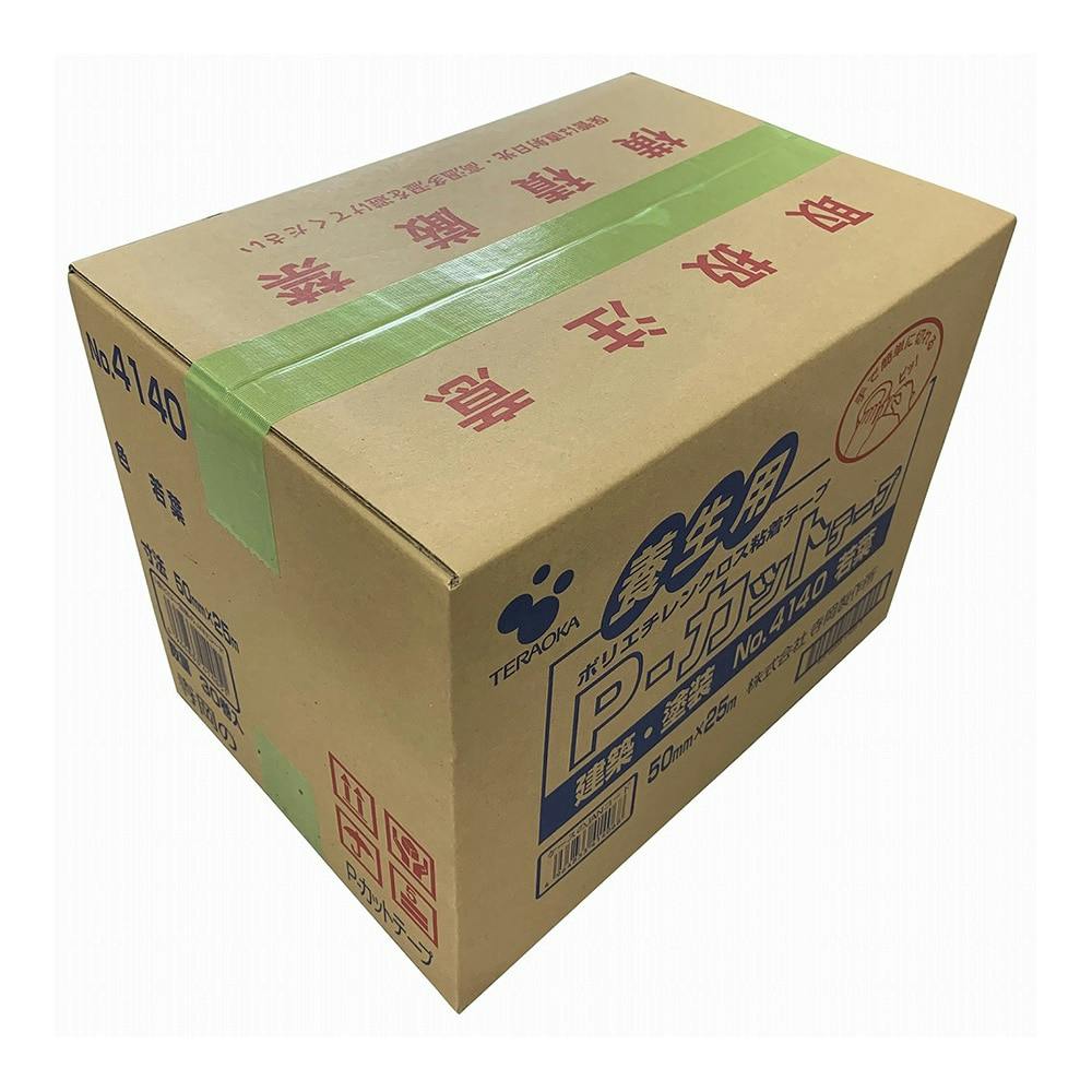 TERAOKA(寺岡) P-カットテープ 若葉 50mm×25M 30巻入 No.4140 養生テープ・マスキングテープ - 3
