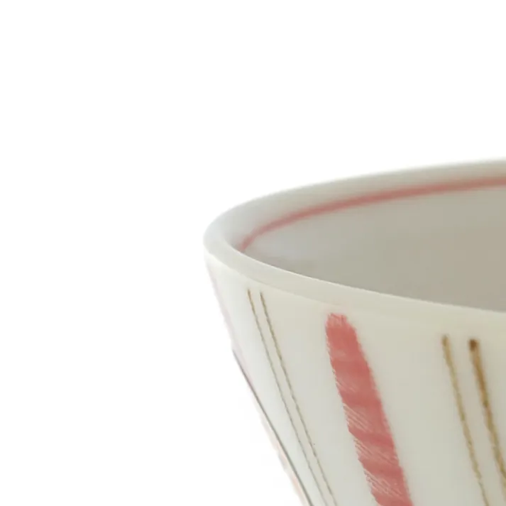ご飯がつきにくい茶碗 千段十草 赤