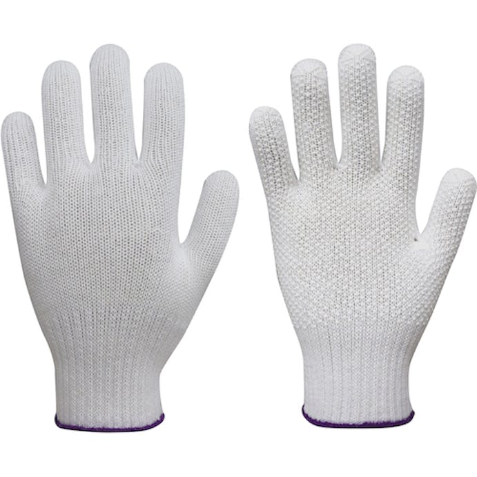 【CAINZ-DASH】福徳産業 すべり止め手袋　日本さゆり　ホワイト　女性用　５双組 543-5P【別送品】