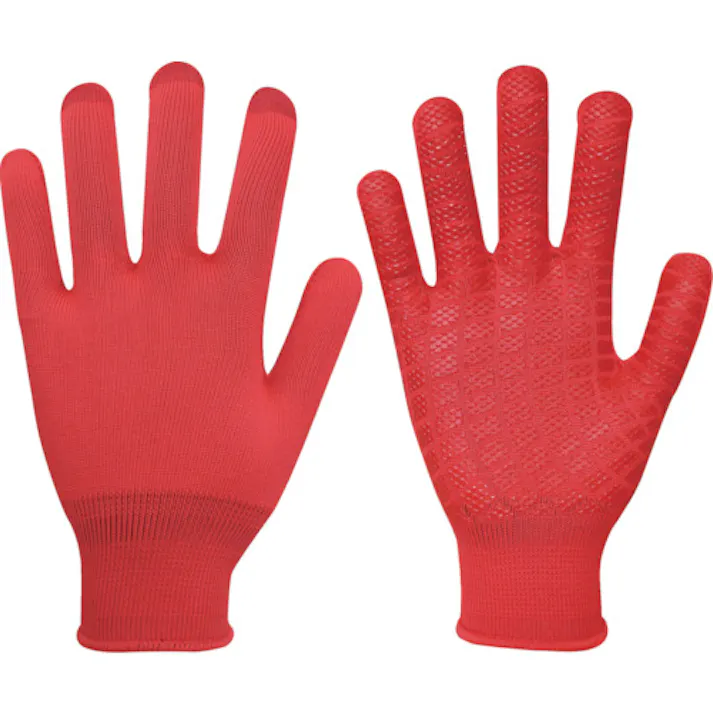【CAINZ-DASH】福徳産業 すべり止め手袋 バージョンアップ吸ちゃん レッド L 808-L-RED【別送品】