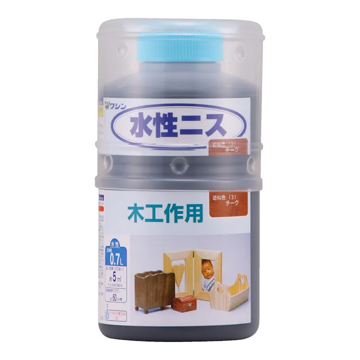 水性ニス 木工作用 チーク 0.7L【別送品】