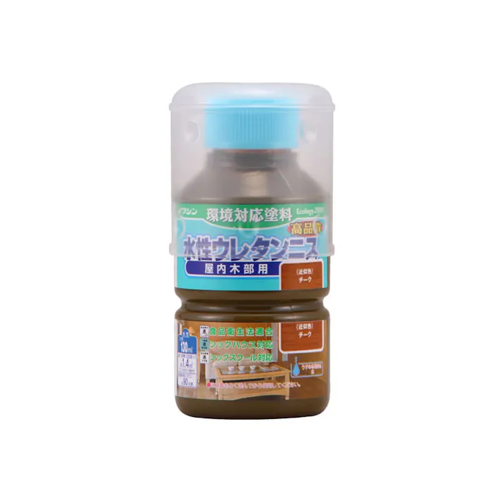 水性ウレタンニス 屋内木部用 チーク 130ml【別送品】