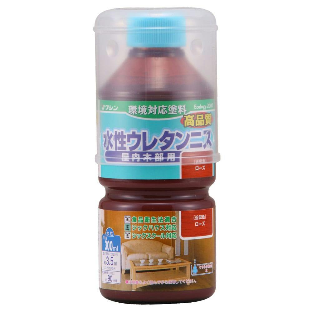 水性ウレタンニス 屋内木部用 ローズ 300ml ニス 水性ウレタンニス 屋内木部用 ローズ 300ml ニス