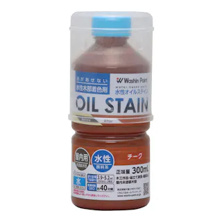 水性オイルステイン 屋内用 チーク 300ml
