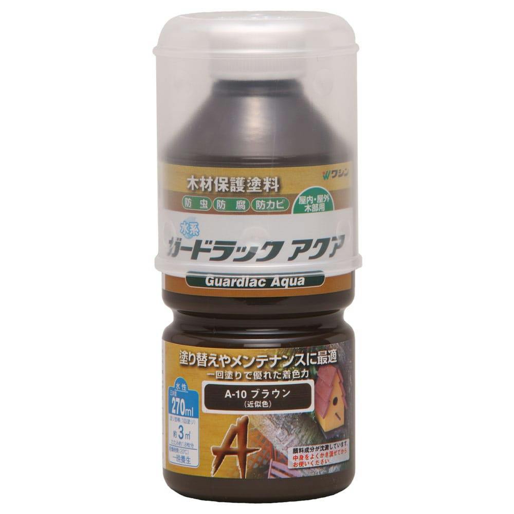 和信ペイント ガードラックアクア Ａ−５ チョコレート（ＨＣ） 3kg ５缶セット - 2