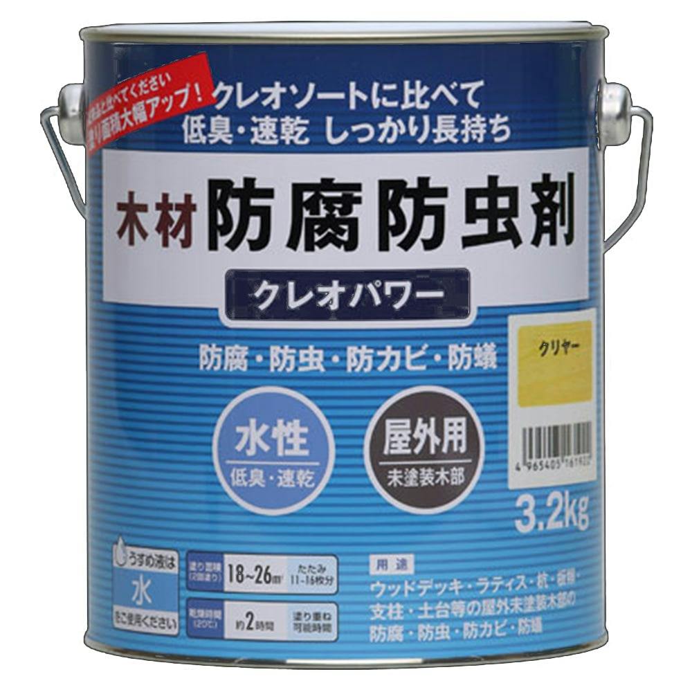 クレオパワー クリヤー 3.2kg 木部塗料 クレオパワー クリヤー 3.2kg 木部塗料