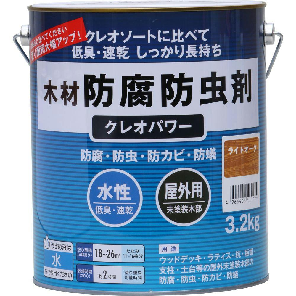クレオパワー ライトオーク 3.2kg 木部塗料 クレオパワー ライトオーク 3.2kg 木部塗料