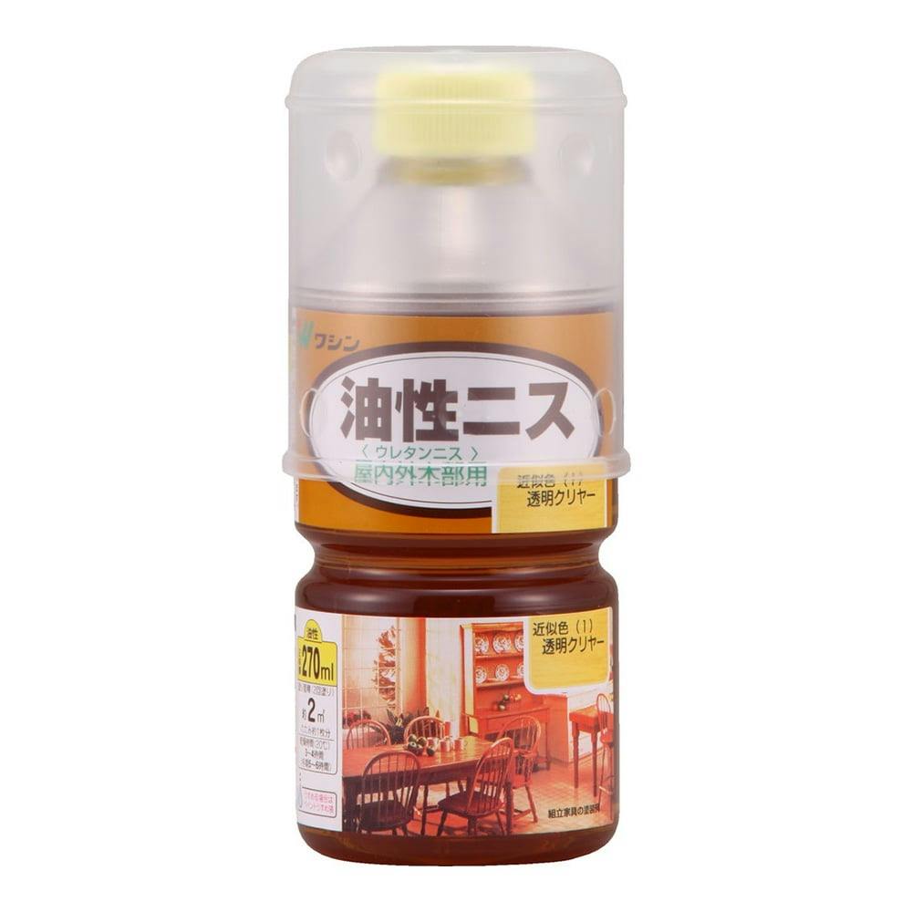 油性ニス 屋内外木部用 透明クリヤー 270ml ニス 油性ニス 屋内外木部用 透明クリヤー 270ml ニス