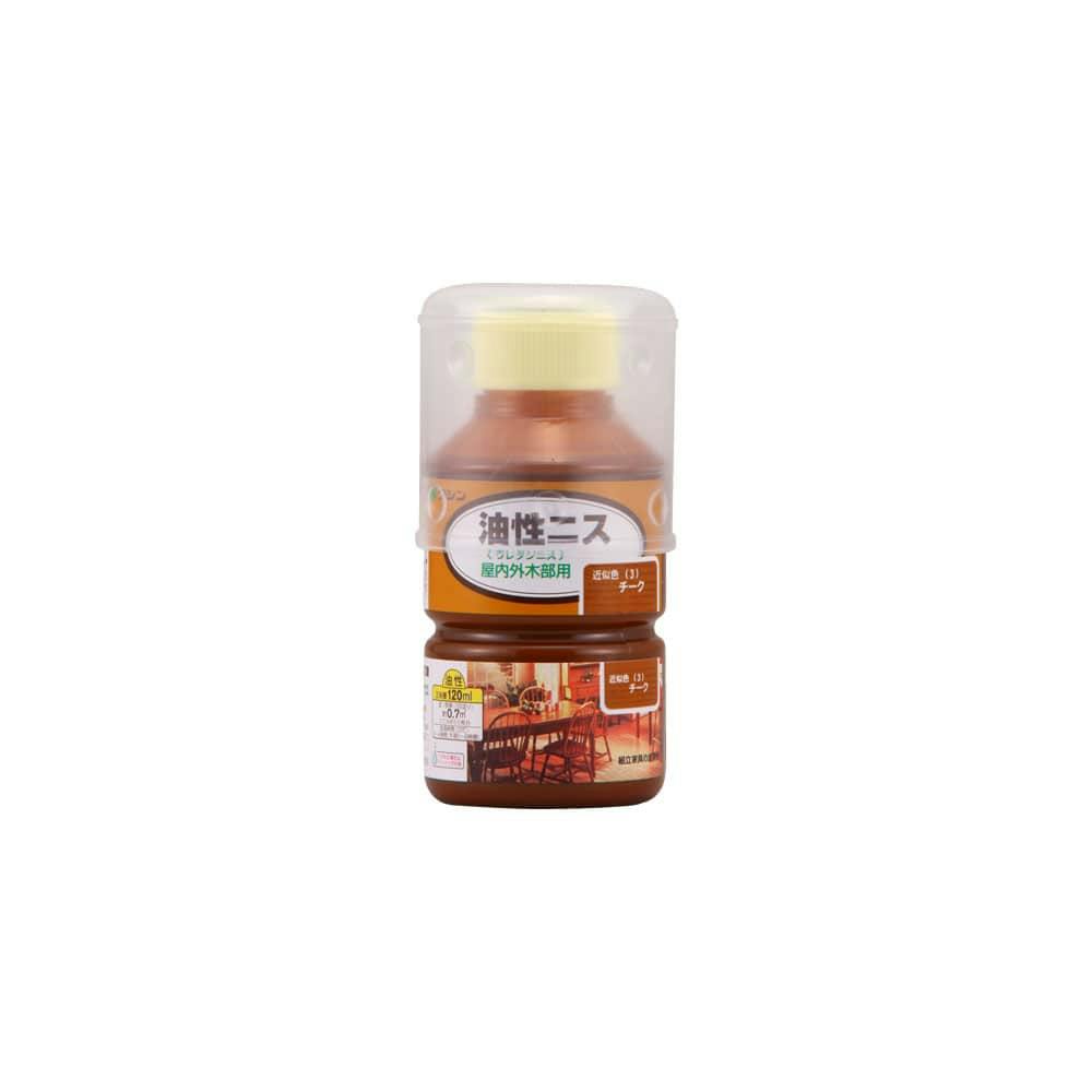 油性ニス 屋内外木部用 チーク 120ml ニス 油性ニス 屋内外木部用 チーク 120ml ニス
