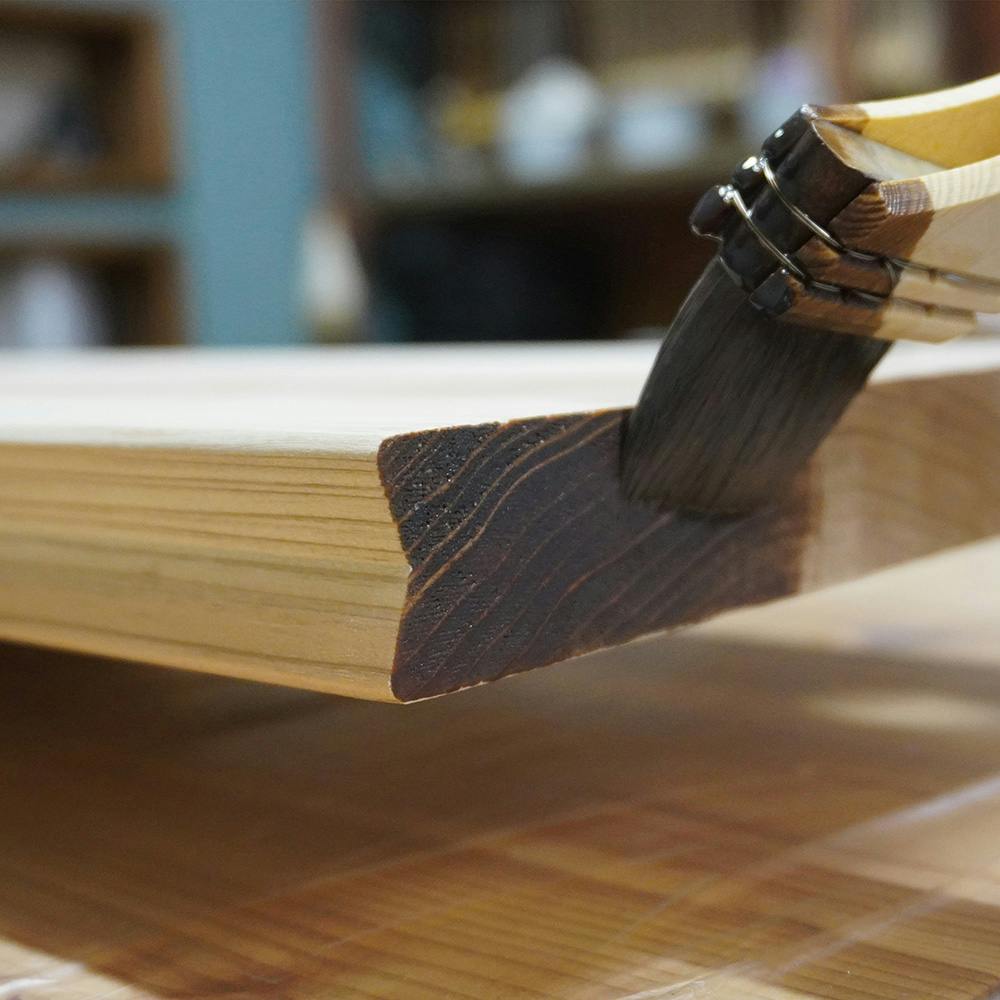 油性ニス ウレタンニス 屋内外木部用 つや消しエボニー 120ml | ペンキ