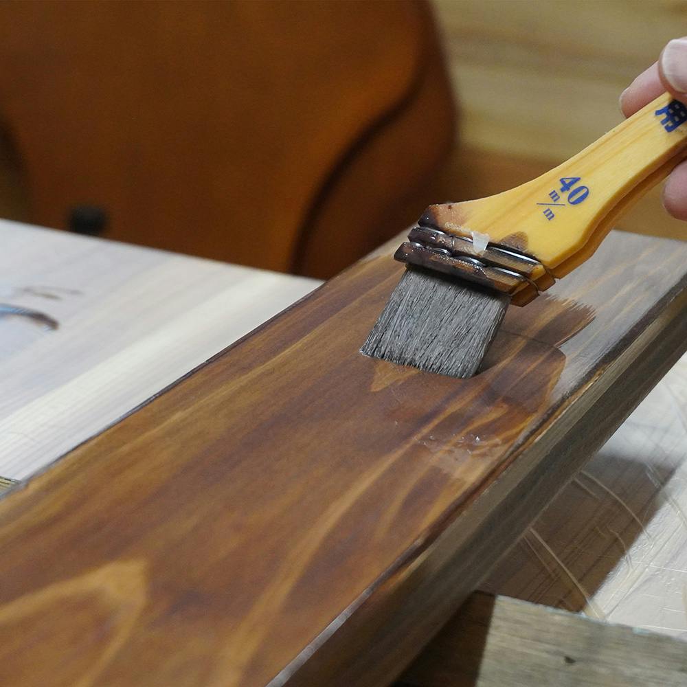 油性ニス ウレタンニス 屋内外木部用 つや消しエボニー 120ml | ペンキ