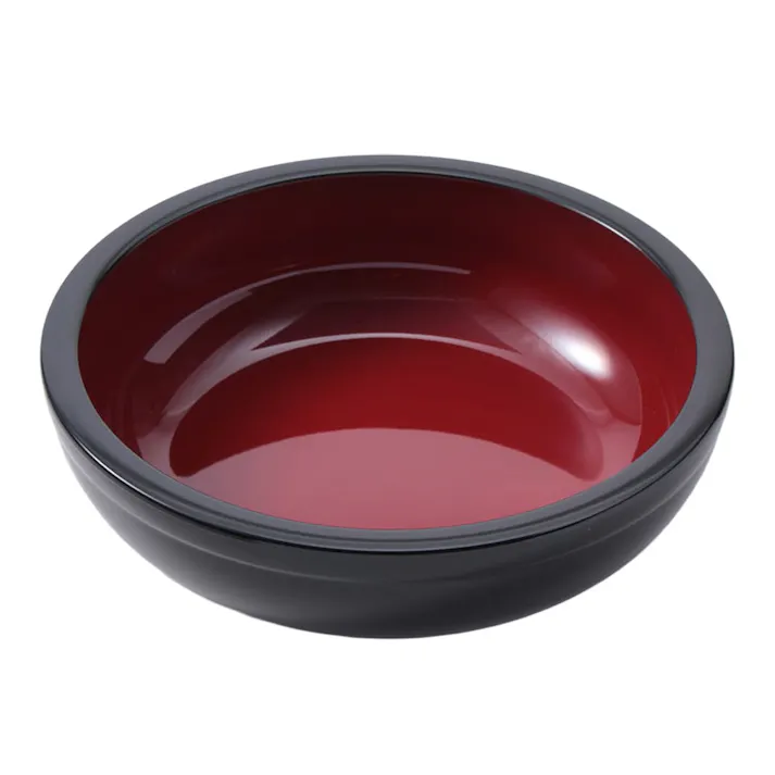 菓子鉢 黒内朱