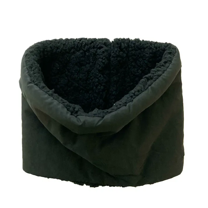 防寒中綿入り 裏ボア ネックウォーマー ワイドタイプ 男女兼用 フリーサイズ