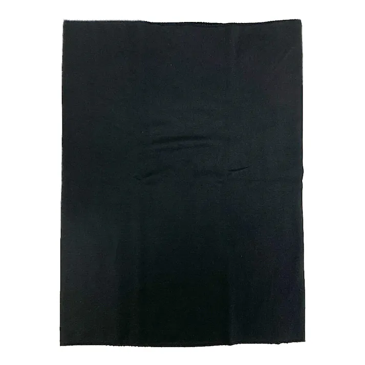 暖かい裏起毛 薄手ハラマキ 黒 M 1枚入